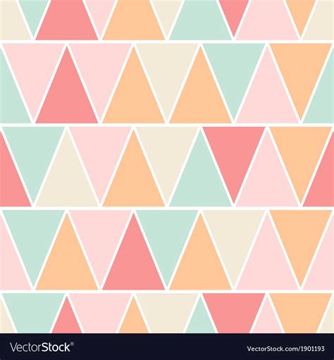 Seamless triangle pastel texture pattern Vector Image