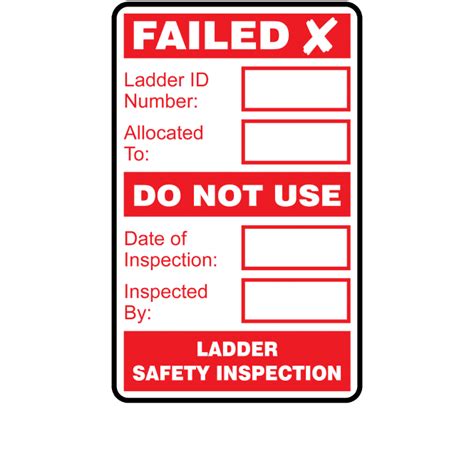 Buy Ladder Safety Inspection Labels | Ladder Inspection Stickers