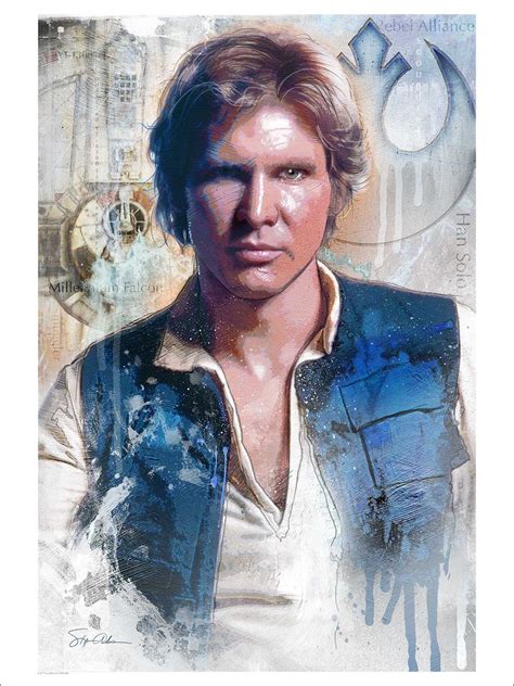 Harrison Ford as Han Solo sketch, Star Wars, Join the Alliance, Han Solo HD wallpaper ...