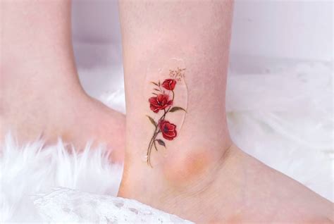 Share 67+ flower ankle bracelet tattoo super hot - in.cdgdbentre