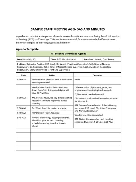 2024 Staff Meeting Agenda Template - Fillable, Printable PDF & Forms ...