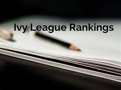 Ivy League Rankings