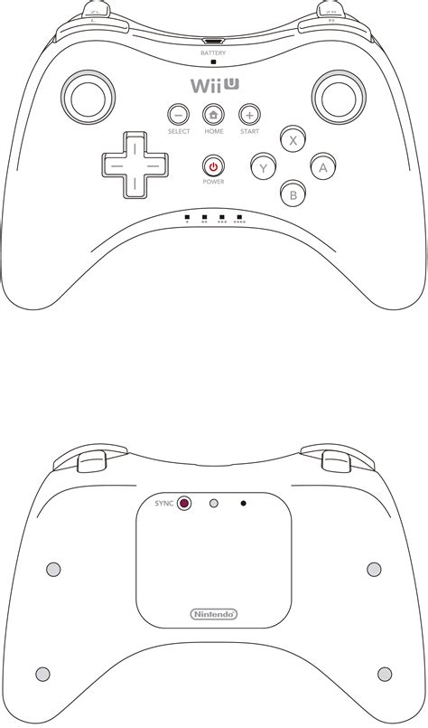 Wii U pro controller vector by lDaisuke on DeviantArt