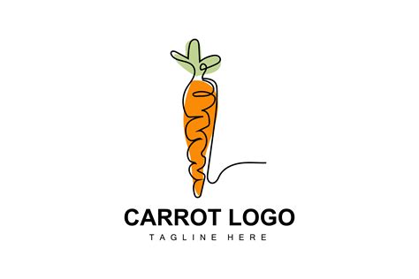 Carrot Logo Design Line Graphic by AR Graphic · Creative Fabrica