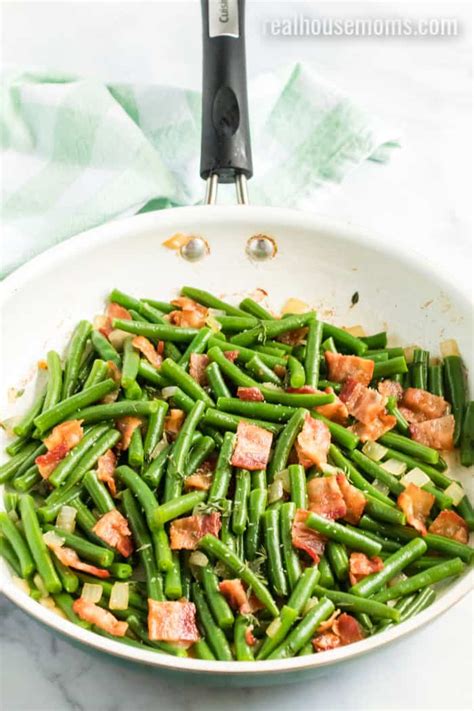 Green Beans with Bacon and Onion ⋆ Real Housemoms