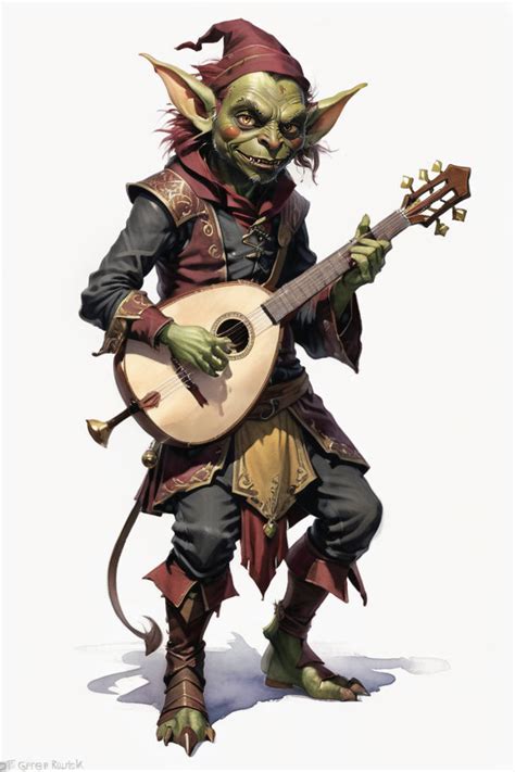 Goblin Bard by elvasat on DeviantArt