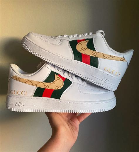 Gucci x Nike Air Force 1 Customs | Etsy