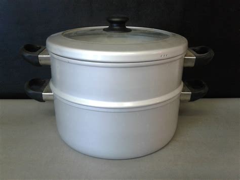 Lot Detail - Large Aluminum Steamer, Pot, and Lid