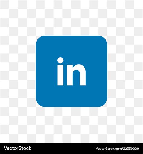 Linkedin social media icon design template Vector Image