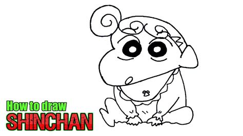 Easy Shin Chan Drawing For Kids - In this video, we will creating a step by step easy drawing ...