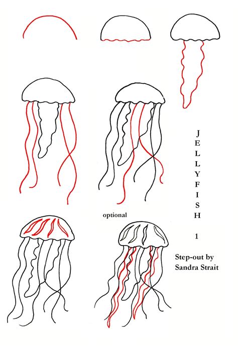 Simple Jellyfish Drawing at GetDrawings | Free download