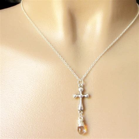 HOLIDAY SALE Christian Cross Necklace. Christian Neckace. - Etsy