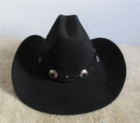 Stetson Stallion Black Felt Western Cowboy Hat Size 5… - Gem