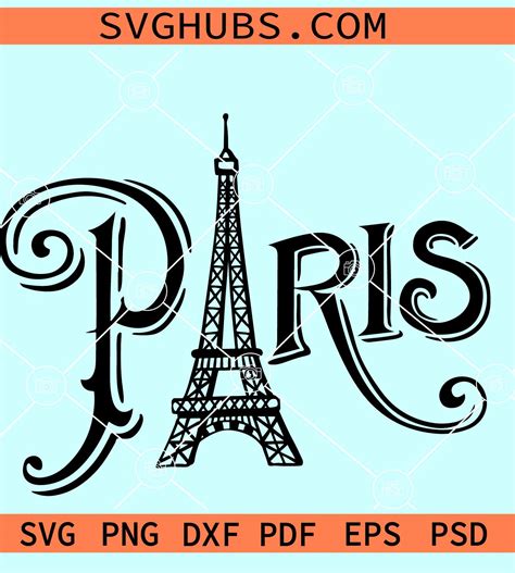 Paris SVG, Eiffel tower SVG, Paris Eiffel Tower Svg