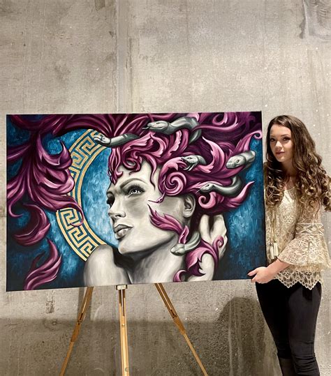 Medusa - Original Painting - By Stephanie → Exclusive art & art prints ← Art with passion