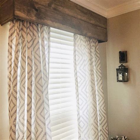 Rustic Farmhouse Valance // Wooden Valance // Window Cornice Board // Window Valance // Rustic ...