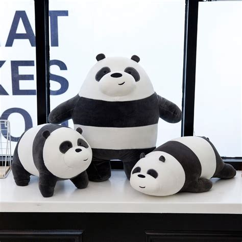 We Bare Bears Panda Plush Pillow Size 11.8"23.6" - High Quality Custom ...