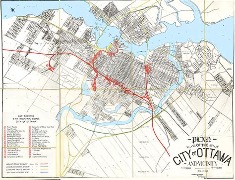 Grand Trunk Railway Plan of Ottawa