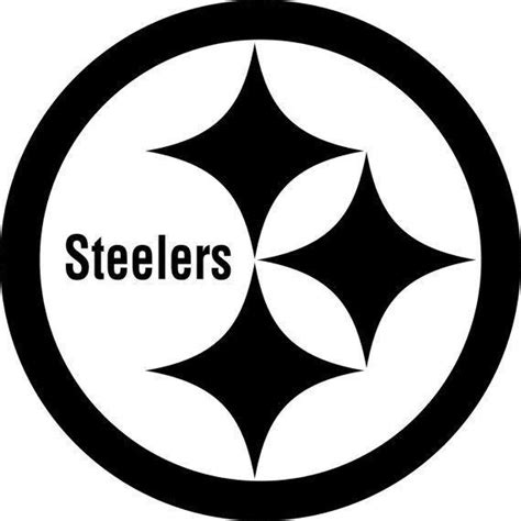 Black and White Steelers Logo - LogoDix