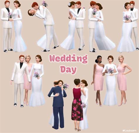 23+ Sims 4 Wedding Poses: Aisle, Ceremony, Bridal Party - We Want Mods