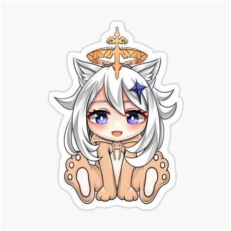 "GENSHIN IMPACT Cute Paimon Chibi" Sticker for Sale by Maerachii ...