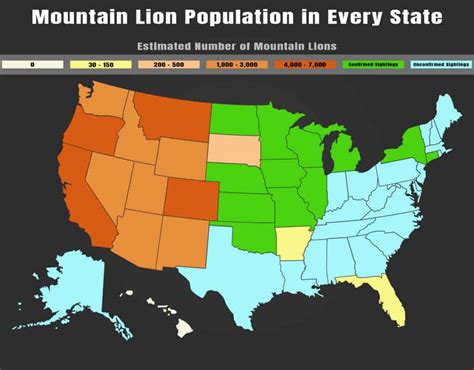 Mountain Lion Habitat Map