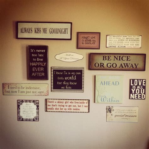 Pin by Marie Bat on There's no place like Home | Quote collage, Wall quotes, Wall quotes bedroom