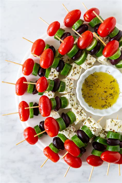 Greek Salad Skewers - Best Appetizers