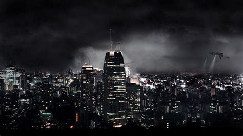 Cool Pictures City Skyline | City wallpaper, Dark city, City background