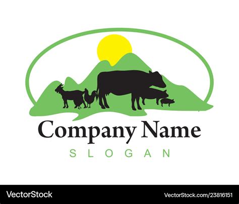 Farm business logo Royalty Free Vector Image - VectorStock