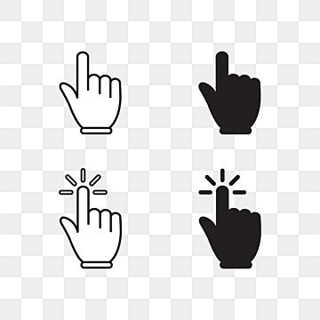 Mouse Pointer Hand Vector Clipart