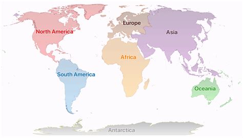 Geography Facts about the World's Continents - Geography Realm