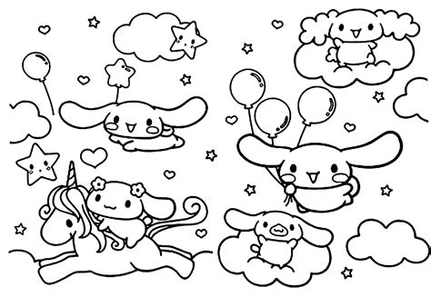 Kawaii Cinnamoroll Coloring Page - Free Printable Coloring Pages