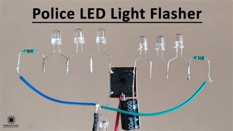 Police LED light Flasher Circuit Using 12V Relay - DIY