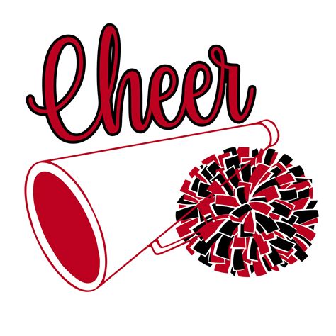 Cheer Megaphone Pom Pom SVG | Etsy