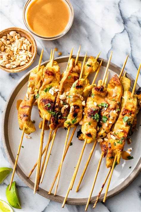 Chicken Satay with Spicy Peanut Sauce Recipe – How to Go Healthy