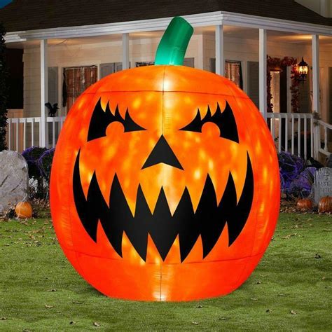 Halloween Pumpkin Inflatable Prop Giant Yard Decoration Blow Up Spooky 9 Ft Huge | #1833343569