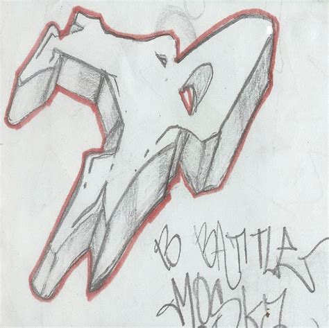 New Grafity Art Image: Sketches Graffiti Alphabet B