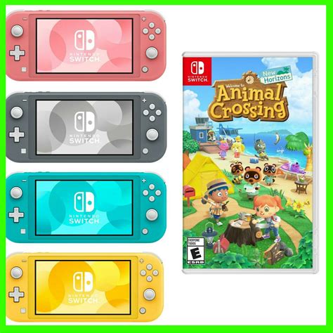 *NEW* NINTENDO SWITCH LITE 32GB ANIMAL CROSSING BUNDLE WITH GAME! SHIPS TODAY!! - iCommerce on Web