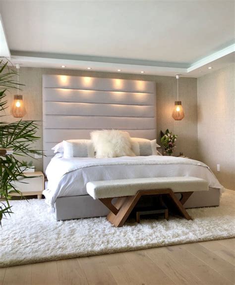 modern beige bedroom ideas - Lara Wiles