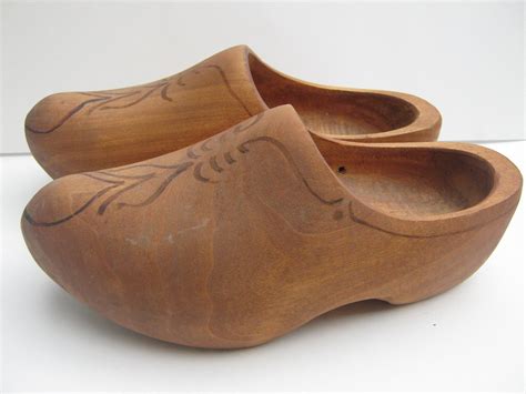 Vintage Dutch Wooden Clogs