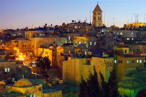 Jerusalem Old City At Night Israel Photograph by Rostislav Ageev