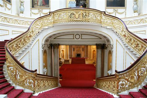 Buckingham Palace, London, England - grand staircase Photo credited to respective owner ...