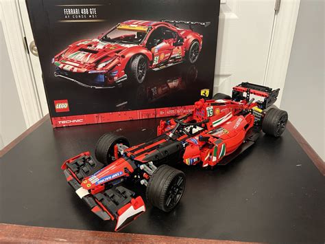 Made GeyserBricks MOC of the 2020 F1 racing car using the Ferrari 488 GTE box set! : lego