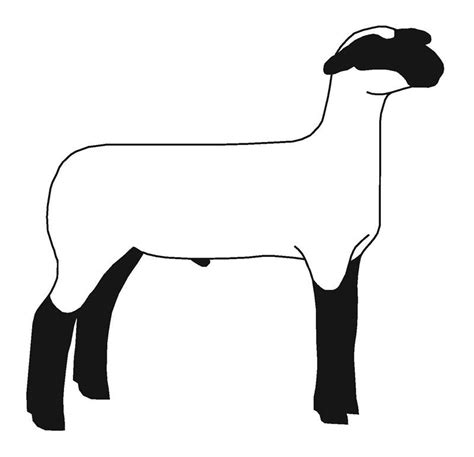 Little Lamb Clipart Silhouette