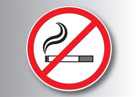 No smoking sign - free vector download