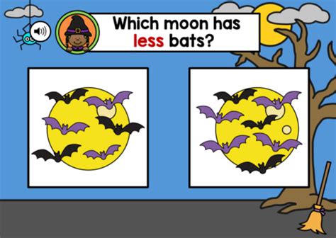 Comparing to 10 Boom Cards | Halloween Boom Cards Distance Learning | Made By Teachers