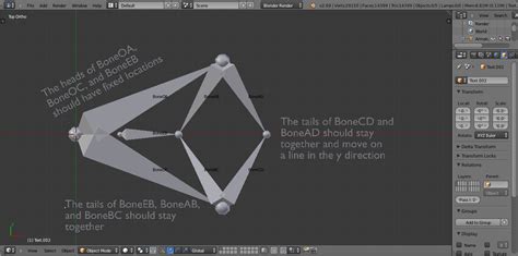 animation - How can a mechanical linkage with a closed loop be rigged ...