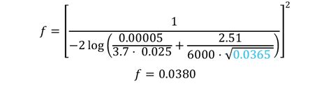 Colebrook-White Equation or Colebrook Equation - EngineerExcel