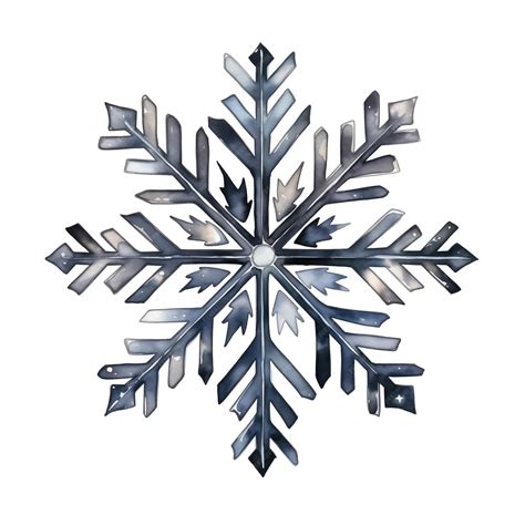 Premium AI Image | Watercolor Snowflake isolated on white background